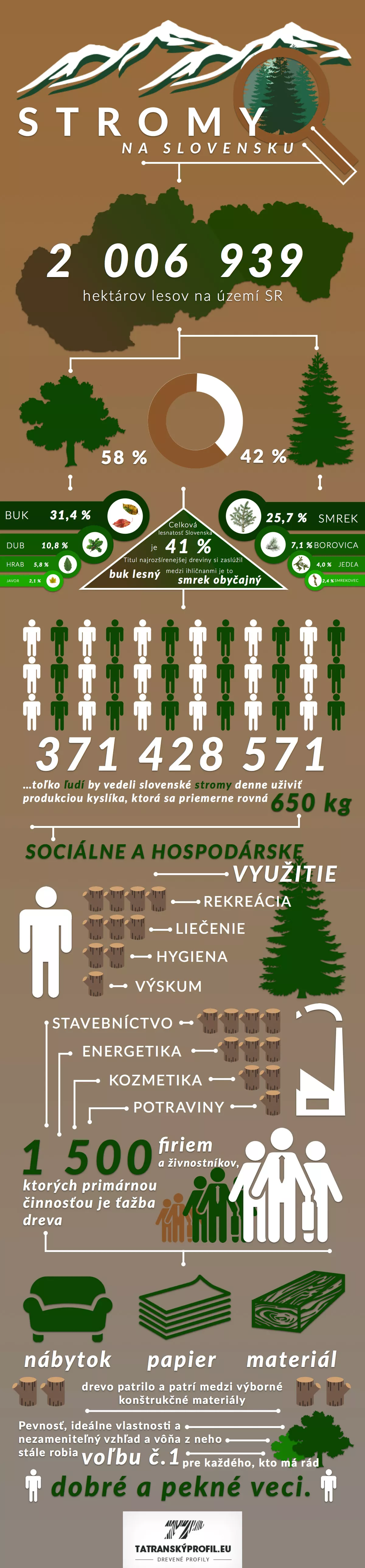 Infografika: Stromy na Slovensku