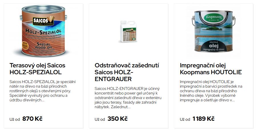 Olej na terasu