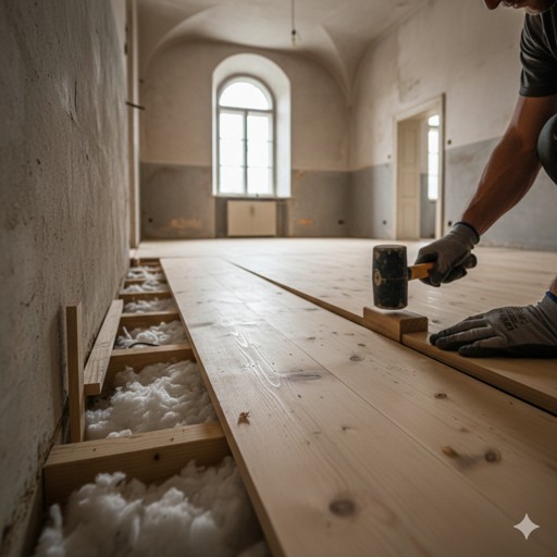 Výměna podlahy ve starém domě: Jak si poradit se škvárou a položiť novou dlážkovici
